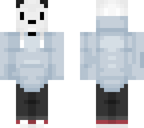 panda with hoodie