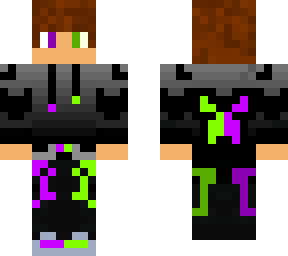 purple and green