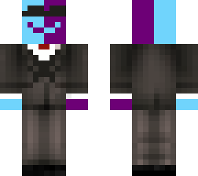 purple blue men with glasses