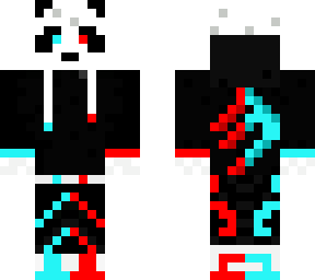 red and blue panda
