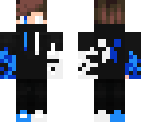 white and blue