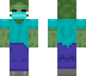 zombie wearing mask