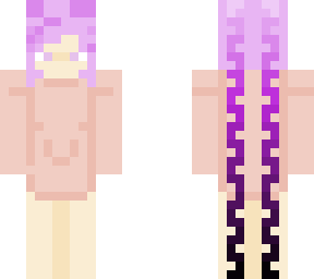 +_^^~(girl in large pink hoodie with purple faded braids)~^^_+