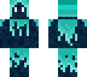 blue alien in drags