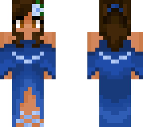 blue dress