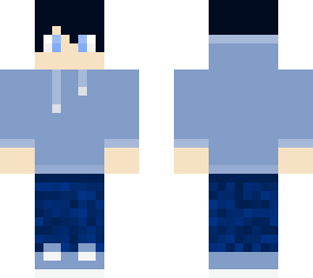 blue hoodie boy