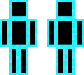 blue neon outline