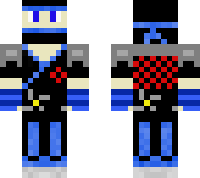 blue ninja with ninja stars