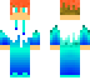 boy with ice hoodie lava melting from head