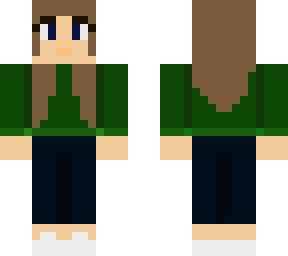 girl in green jumper