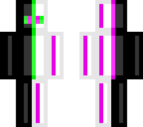 glitched white and black