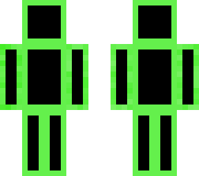 green outline