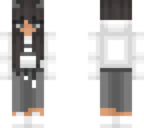 grey-white hoodie