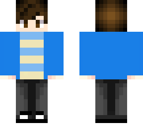 jeremy in blue jacket and blue and yellow striped shirt (from be more chill)