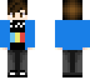 jeremy in blue jacket and eminem shirt (from be more chill)