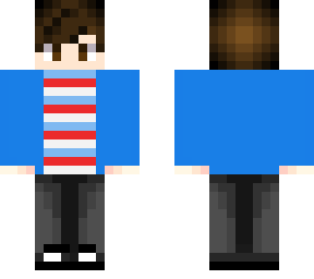 jeremy in blue jacket and striped shirt (from be more chill)