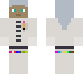 old scientist with vials