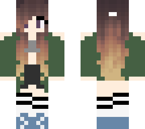 ombre hair girl's relaxed outfit