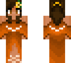 orange dress