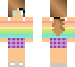 rainbow off should top & plaid skirt teen mom