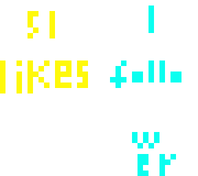 51 likes and 1 follower!! (read desc)