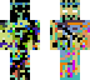 artistic glitched skin!