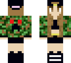 chaqueta militar con creeper y mini