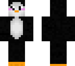 cute blushing penguin