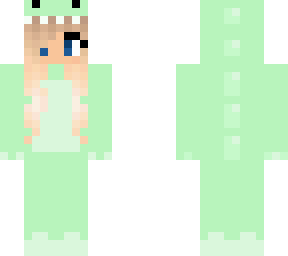 cute dino girl onesie blond girl