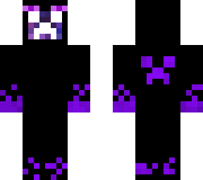 galaxy creeper in enderman onsie