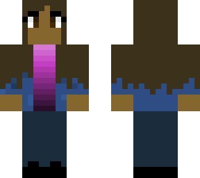 girl with demin jacket and fade shirt