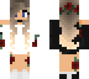 half white half black rose