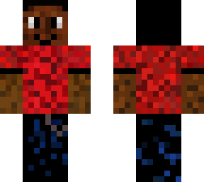man with red shirt
