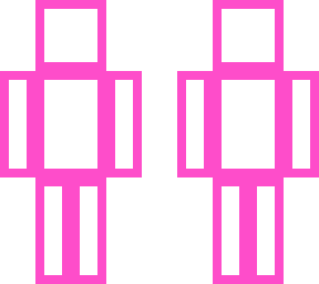 pink outline (no base color)