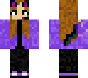purple cat gamer girl