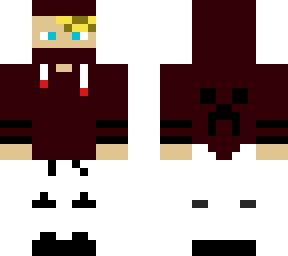 red/black hoodie boy skin