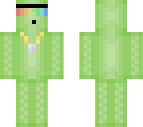 slimy boiii with rainbow glasses and necklace