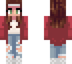 updated skin (shorter hair and green eyes)