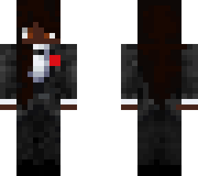 black girl in suit