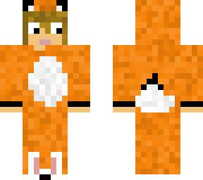fox onesie with bunny slippers