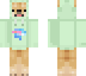 green dog