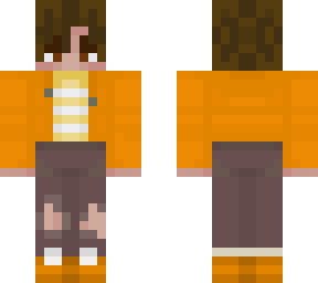 orange hoodie polo shirt bo