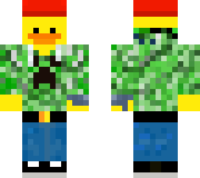 pato con chaqueta de creeper