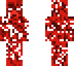 scary corrupted red skin