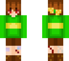 survivetale chara (skin is not mine red desc)