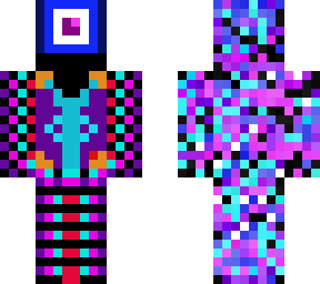 the colorful man