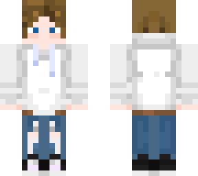 white hoodie