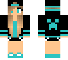 aqua creeper hoodie