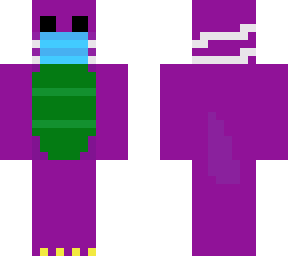 barney says wear a mask!!  >-<