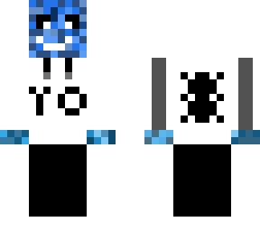 blue guy in white hoodie